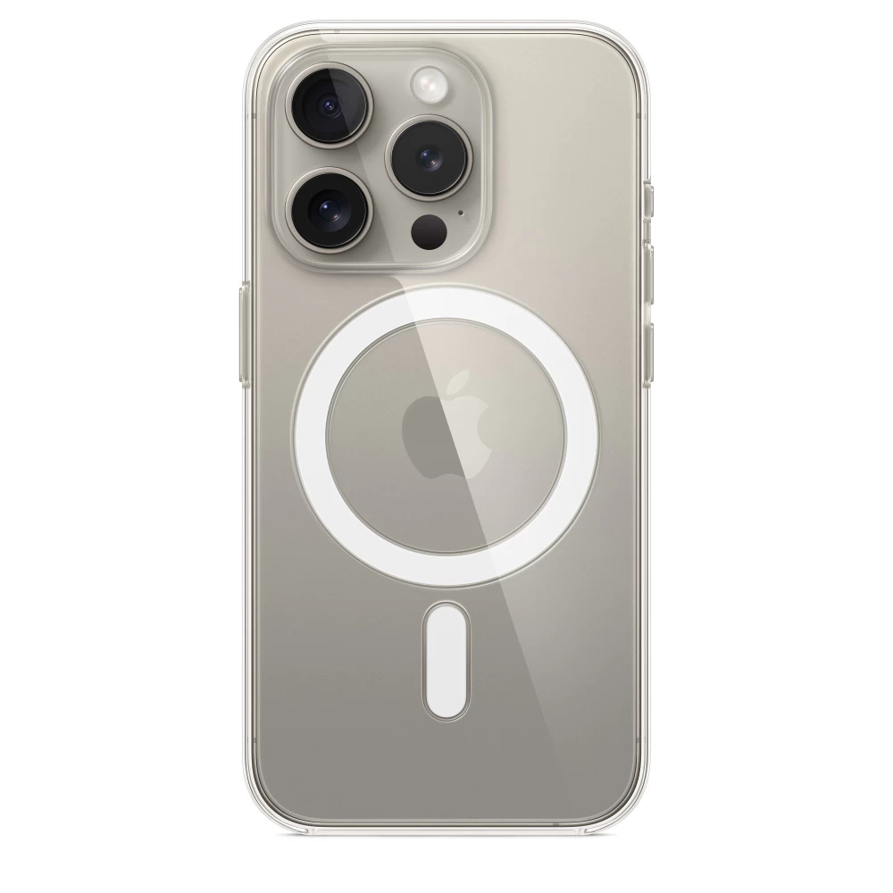 Originalus Silikoninis Dėklas iphone 15 Pro Apple Clear Case Mt223zm/a Magsafe Skaidrus