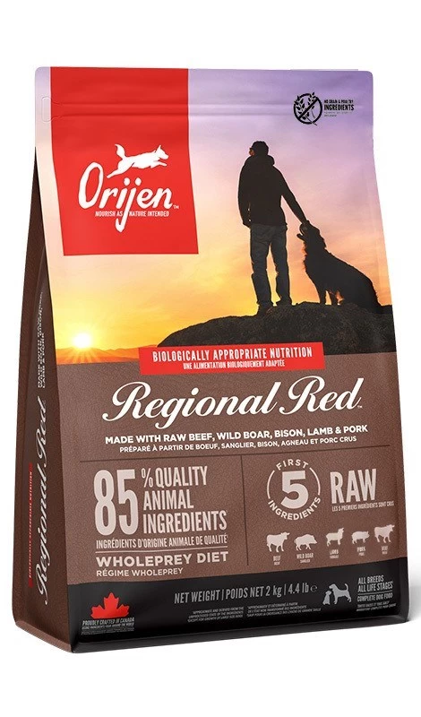 Orijen Regional Red 2 kg Adult Beef, Lamb, Pork