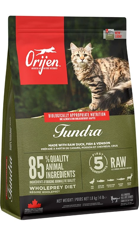 ORIJEN Tundra sausas kačių maistas, 1,8 kg
