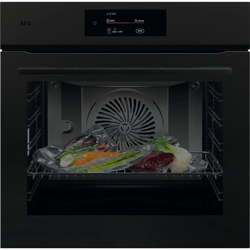 Orkaitė AEG NBP8S731AT, pilni garai (100%) su ,,Sous Vide&#039;&#039;, matinė juoda spalva