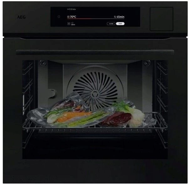 Orkaitė AEG NBP9S831AT, pilni garai (100%) su ,,Sous Vide&#039;&#039;, juoda matinė spalva