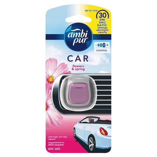 Oro gaiviklis automobiliams AMBI PUR Car Flowers&amp;Spring, 2ml