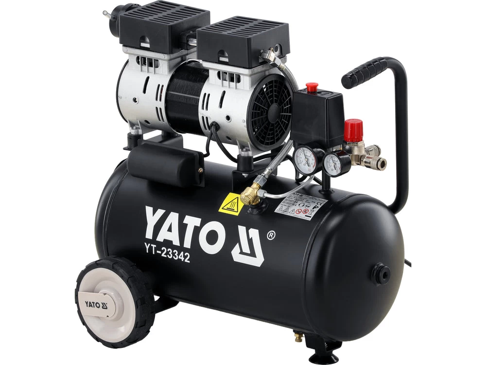 Oro kompresorius tylus | betepalinis | 24L/0.8MPA/8BAR/116PSI/ 140l/min | 750 W (YT-23342)