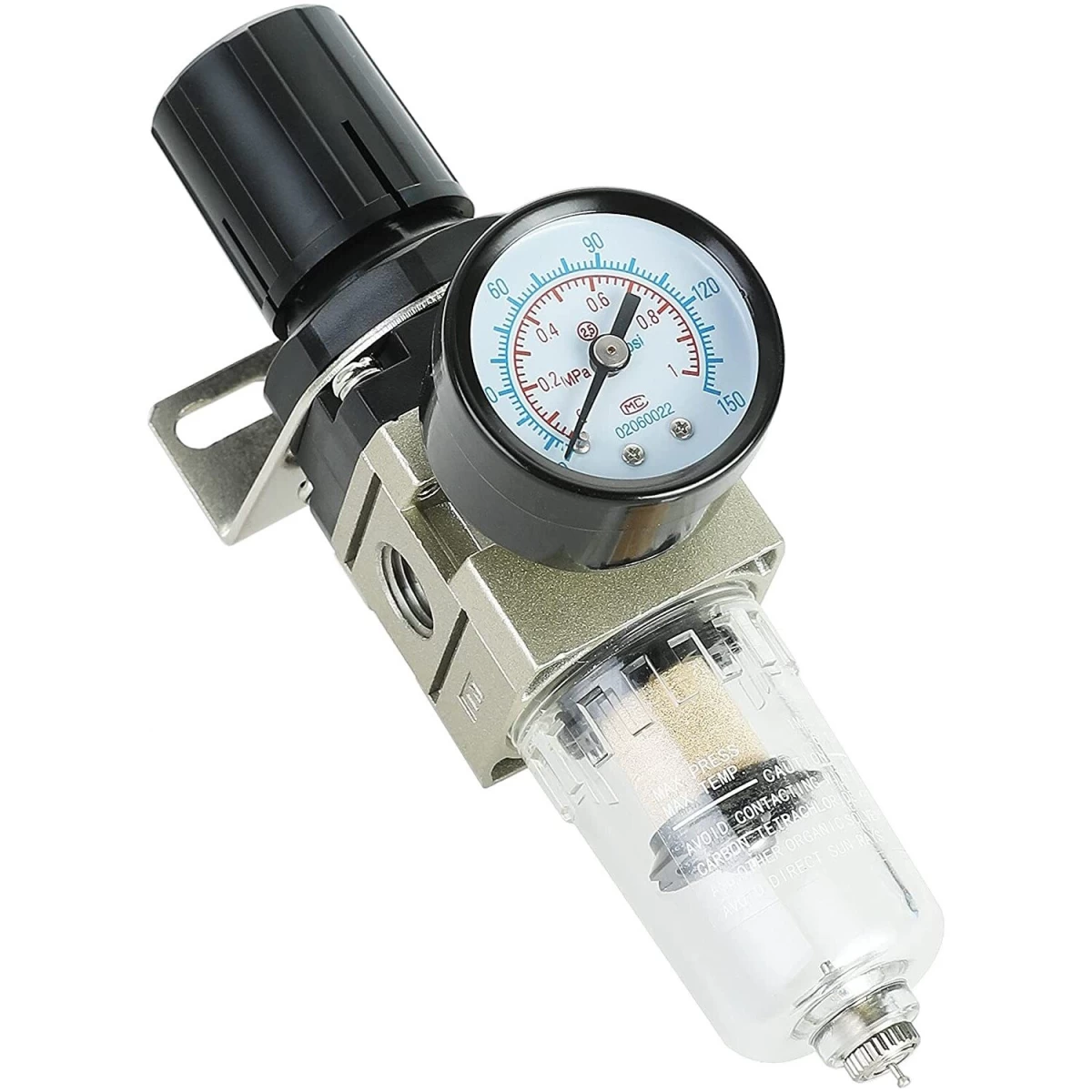 Oro srauto reguliatorius su filtru 1/4