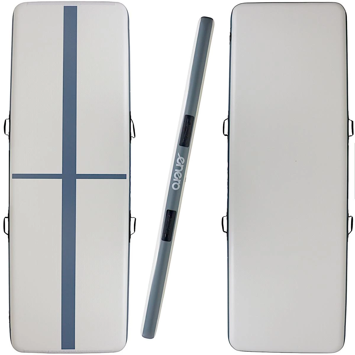 Oro Sunkvežimio Gimnastikos Kilimėlis Akrobatinis Takas 300x100x15cm Elektrinis Siurblys Pilkas