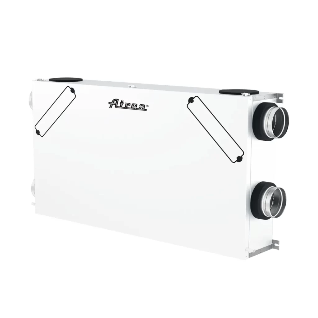 Ortakinis Plokštelinis Rekuperatorius Atrea DUPLEX 150 PRO, horizontalus