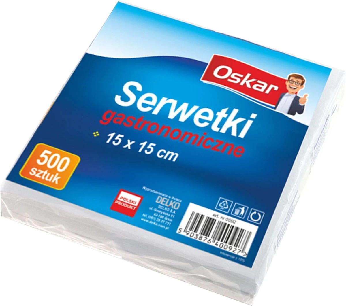 oskar, Gastronominės Servetėlės 15x15 Cm, 500 Vnt.