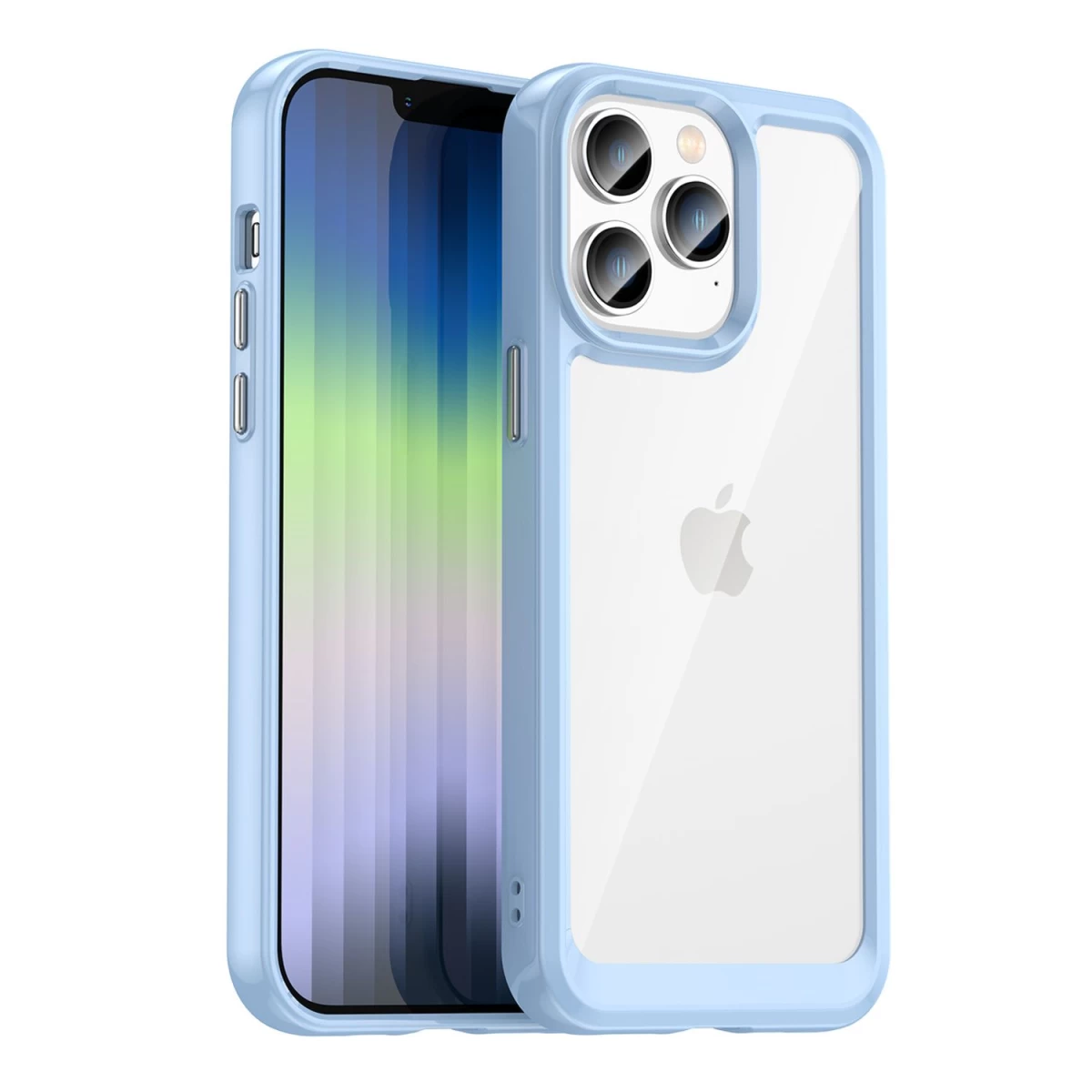 Outer Space Case Iphone 14 Pro Standus Dėklas Su Geliniu Rėmeliu, Mėlynos Spalvos