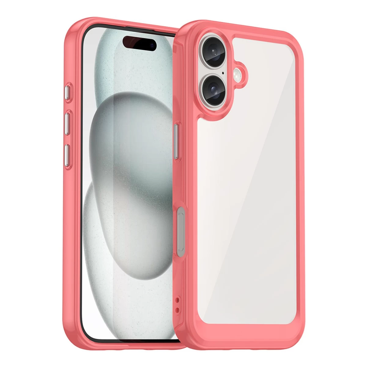 outer Space Dėklas Su Geliniu Rėmeliu Iphone 16 Plus - Raudonas
