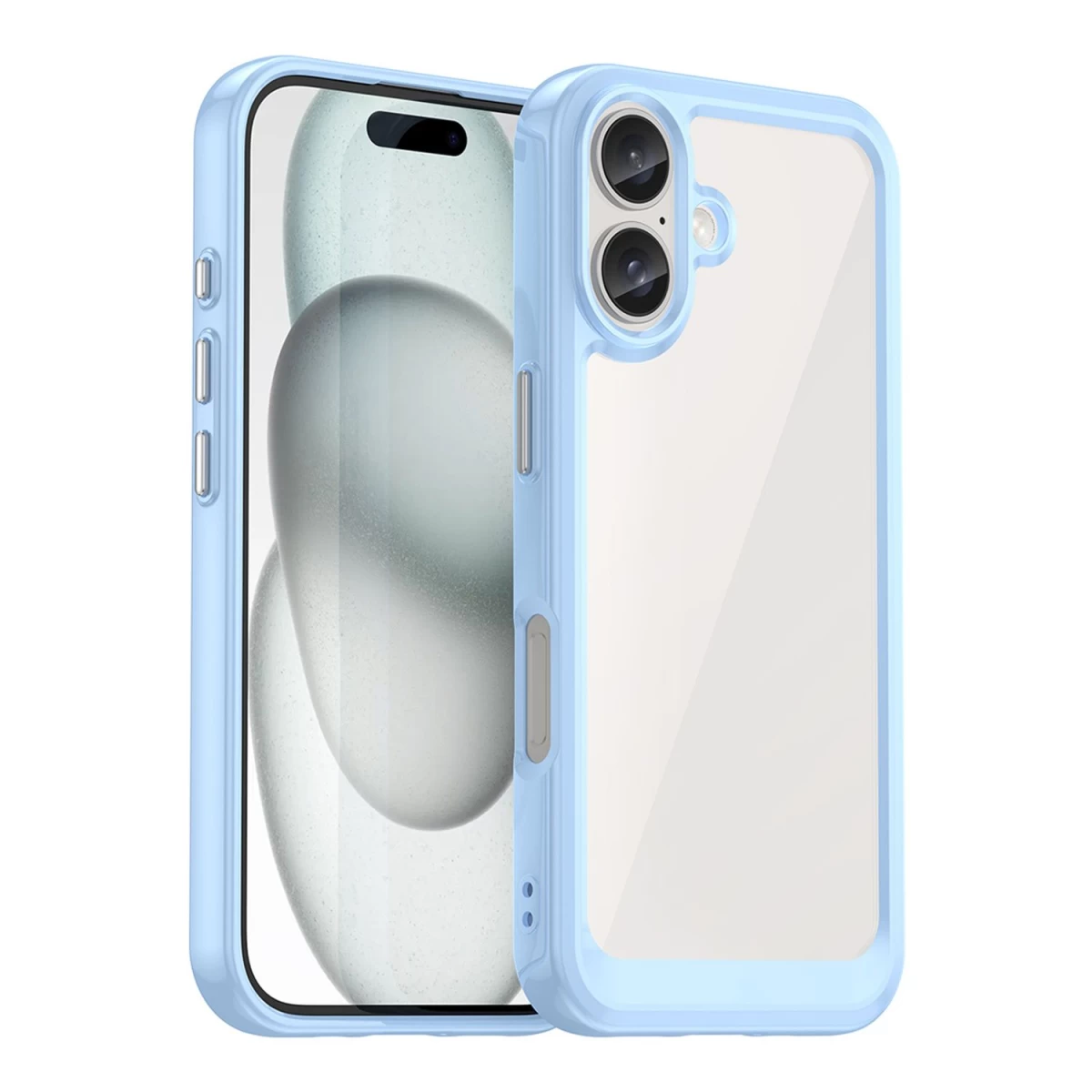 outer Space Dėklas Su Geliniu Rėmeliu, Skirtas iphone 16 Plus - Mėlynas