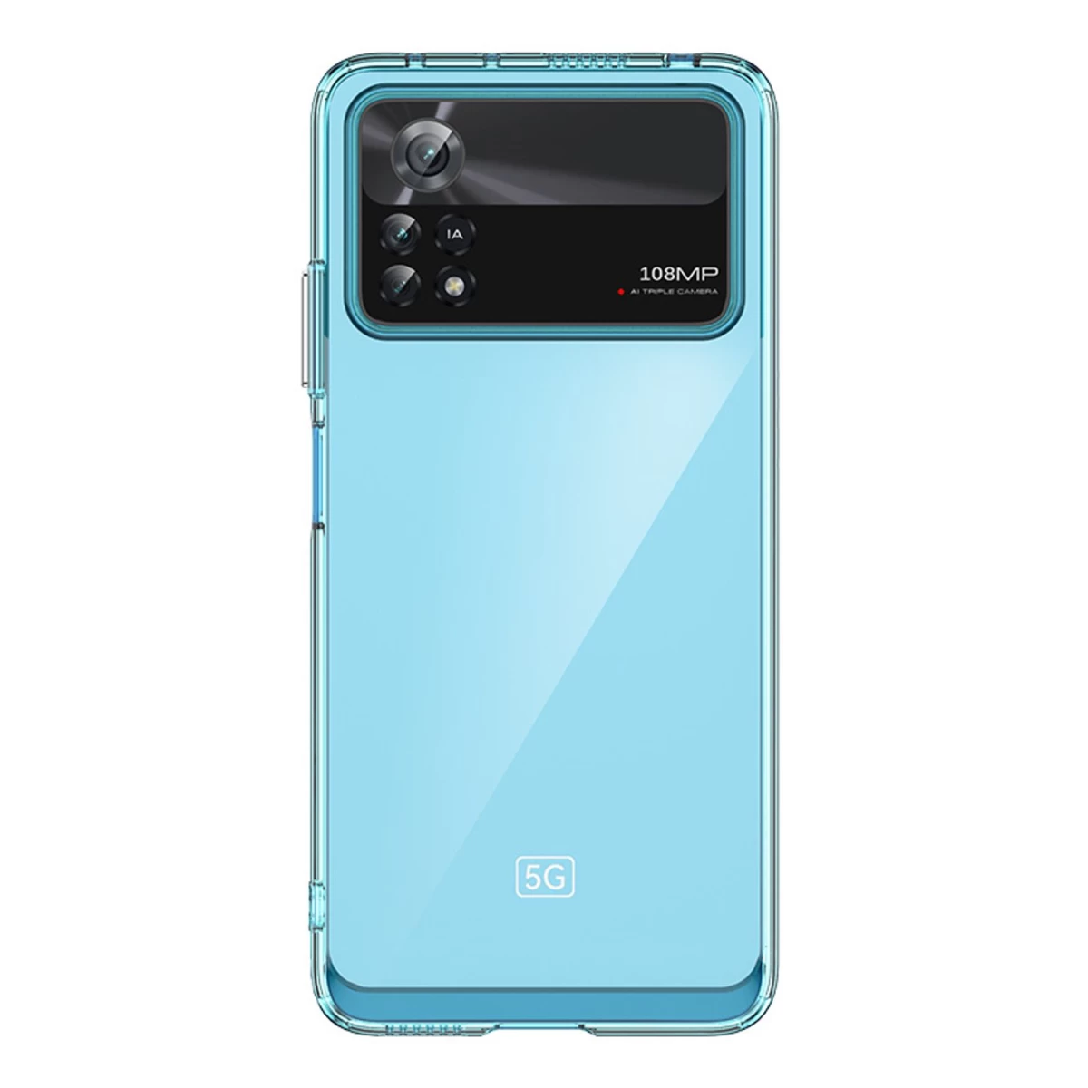 outer Space Dėklas Xiaomi Poco X4 Pro 5g Dėklas Su Lanksčiu Rėmeliu, Mėlynos Spalvos