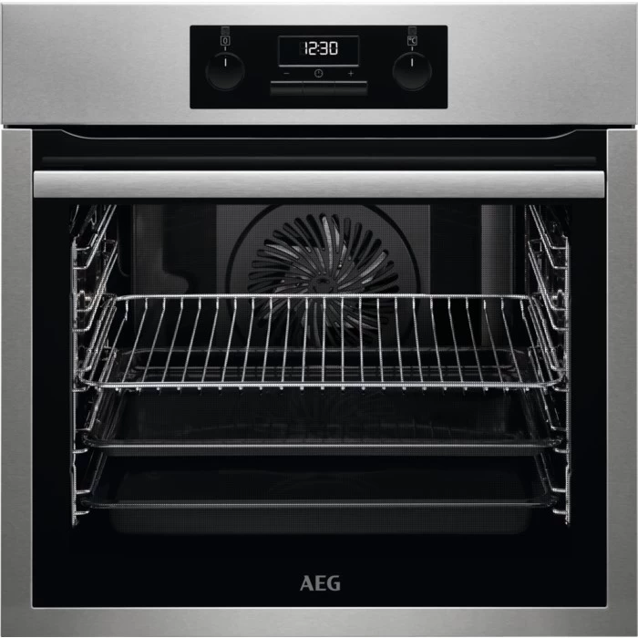 Oven electric AEG BES331110M (Electronic / push-button; 3500W; Silver)