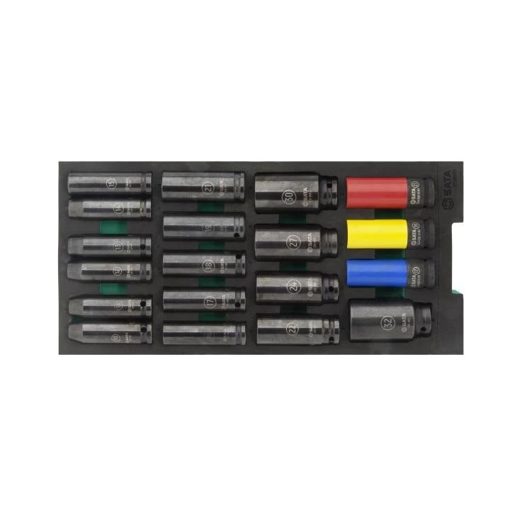 Padėklas. Smūginių prailgintų galvučių rinkinys 1/2 19vnt.