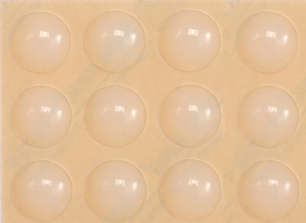 Padukai baldams VOREL lipnūs silikoniniai, 8mm 25vnt.