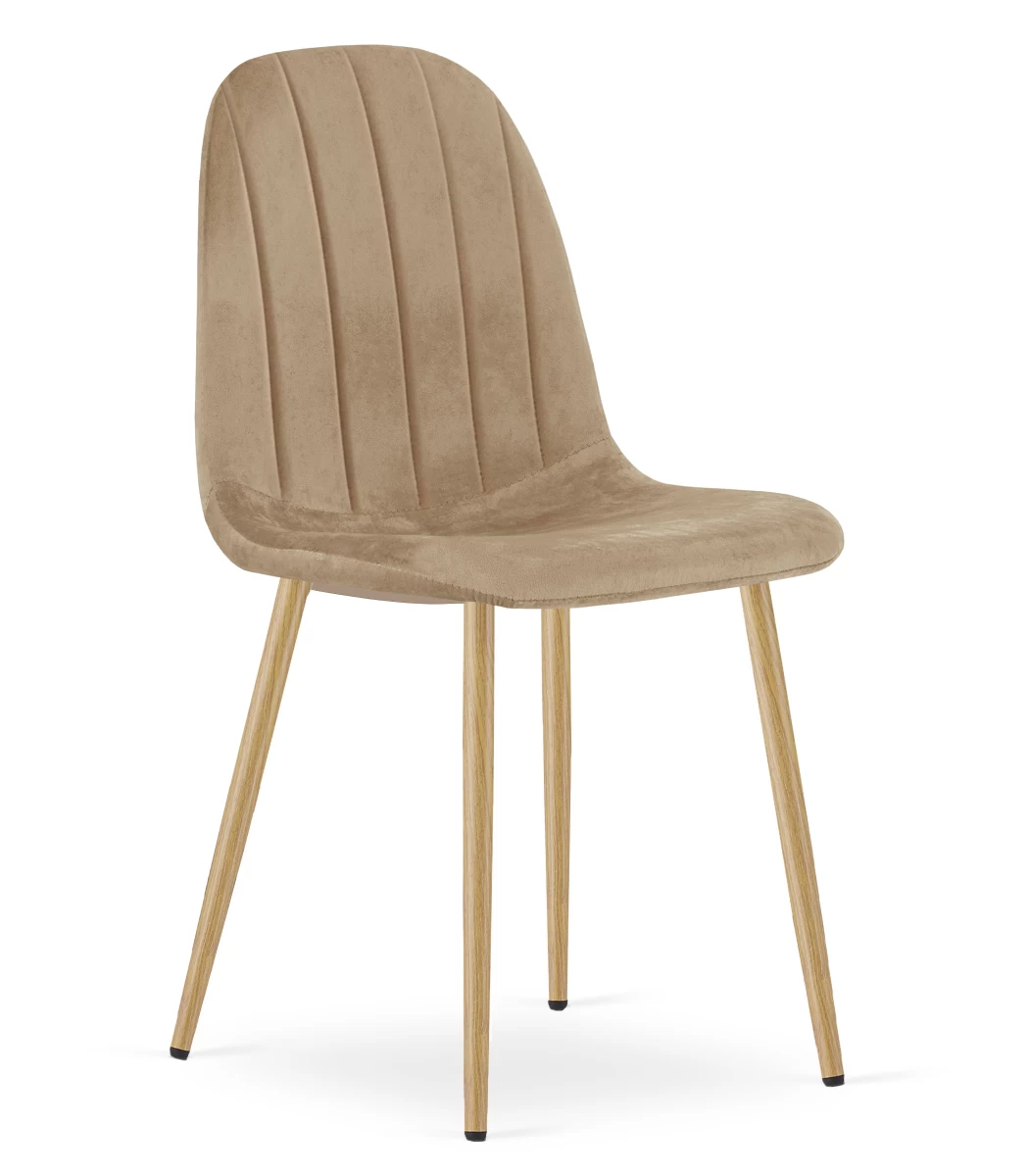 Padva Kėdė - Rudas Aksomas / ąžuolinės Kojos X 1