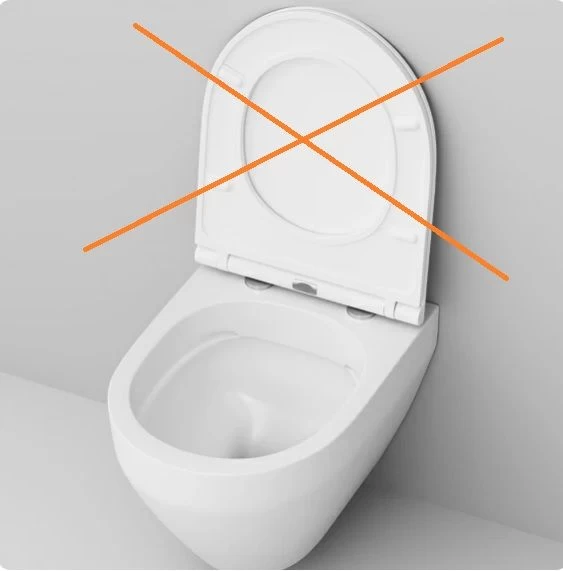 Pakabinamas klozetas AM.PM. Spirit FlashClean, be dangčio