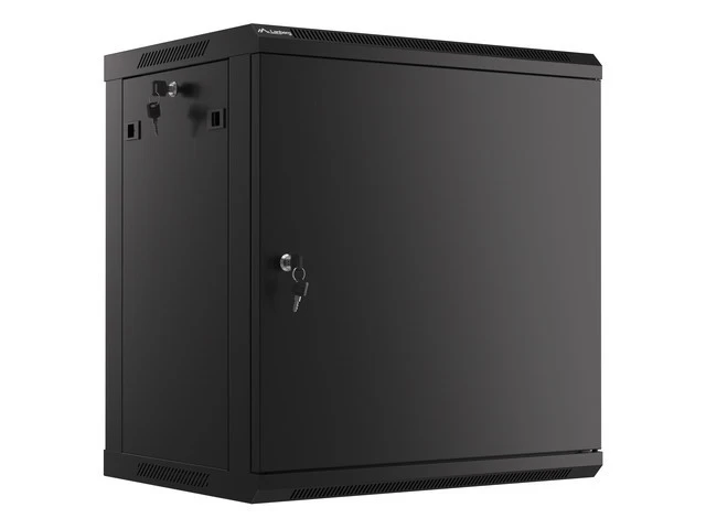 Pakabinamas Montavimo Stovas 19&amp;quot; 12u 600x450 Black Metal Door Lanberg (flat Pack)
