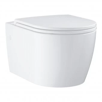Pakabinamas unitazas Grohe Bau Ceramic su lėtai nusileidžiančiu Soft-Close dangčiu Pakabinamas unitazas Grohe Bau Ceramic su lėtai nusileidžiančiu Soft-Close dangčiu