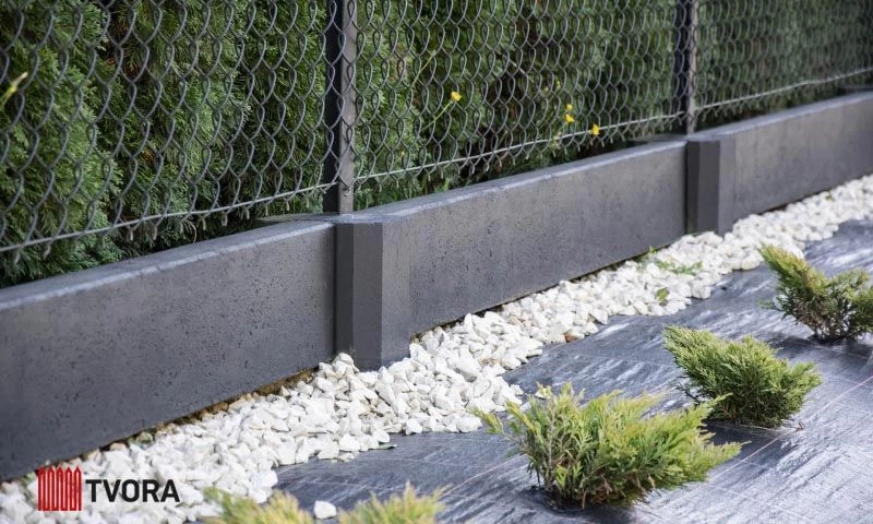 Surenkamas tvoros pamatas DO20 Premium, H20cm Grafit