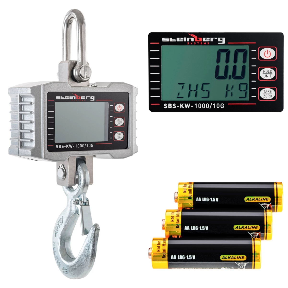 Pakabinamos Kablinės Svarstyklės Iki 1000 Kg / 0,5 Kg Lcd Pakabinamos Kablinės Svarstyklės Iki 1000 Kg / 0,5 Kg Lcd