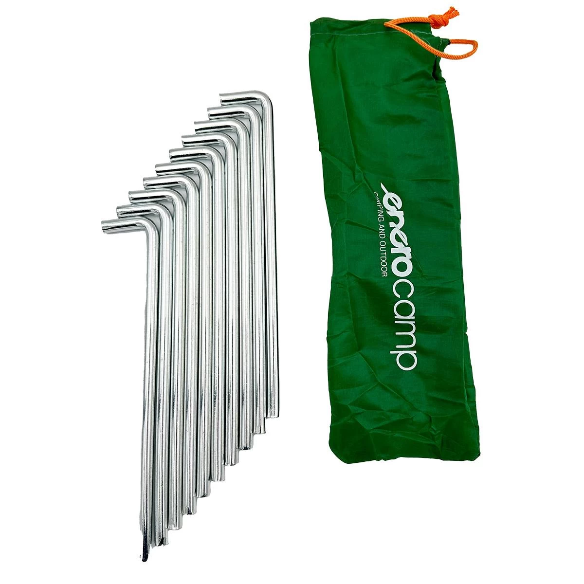 Palapinės Smeigtukai Pro 8mm 20cm Kpl.10pcs Metaliniai