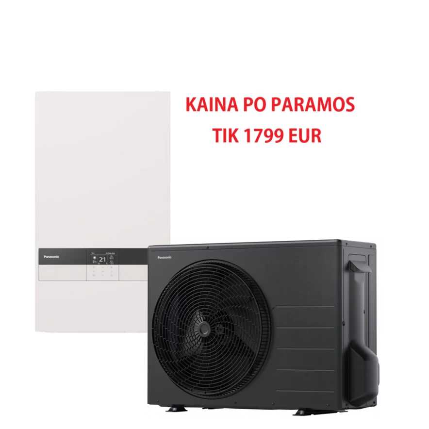 Panasonic Aquarea Bi-bloc K kartos šilumos siurblys WH-SDC0309K6E5 / WH-UDZ07KE5 Panasonic Aquarea Bi-bloc K kartos šilumos siurblys WH-SDC0309K6E5 / WH-UDZ07KE5