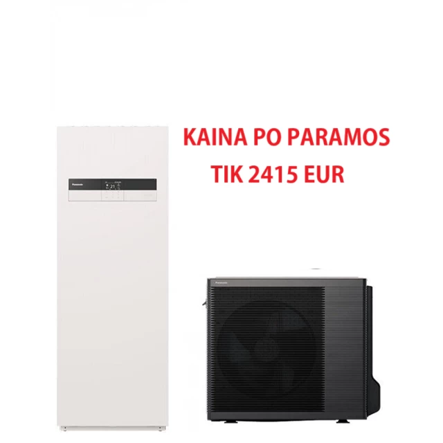 Panasonic Aquarea Viskas viename K kartos šilumos siurblys WH-ADC0309K6E5 / WH-UDZ07KE5 Panasonic Aquarea Viskas viename K kartos šilumos siurblys WH-ADC0309K6E5 / WH-UDZ07KE5