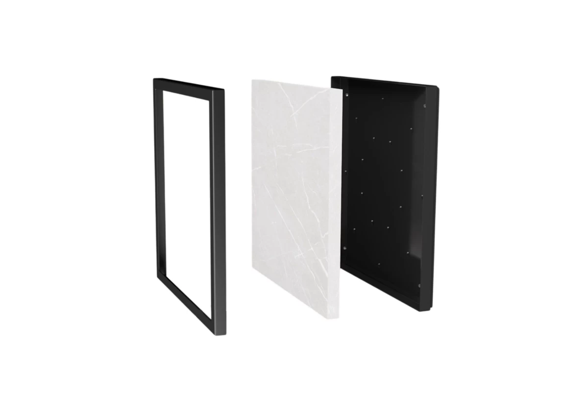 Panelė FP Tile Black – ventiliatoriams EOS (⌀100/⌀125 mm)