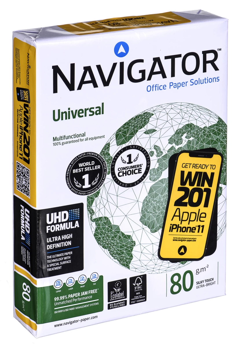 Paper Xero Igepa Premium Navigator Universal 8247A80 (A4; 80g/m2; 500 pcs)
