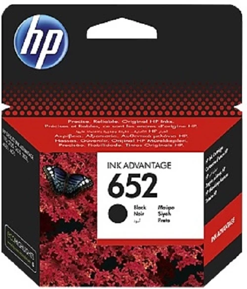 Papildomas Hp 652 Juodos Spalvos Rašalas (f6v25ae) F6v25ae