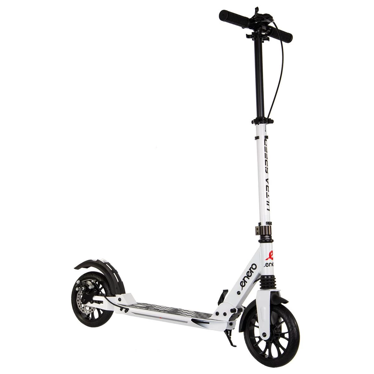 Paspirtukas Enero Ultra Speed 200mm Su Diskiniu Stabdžiu Baltas