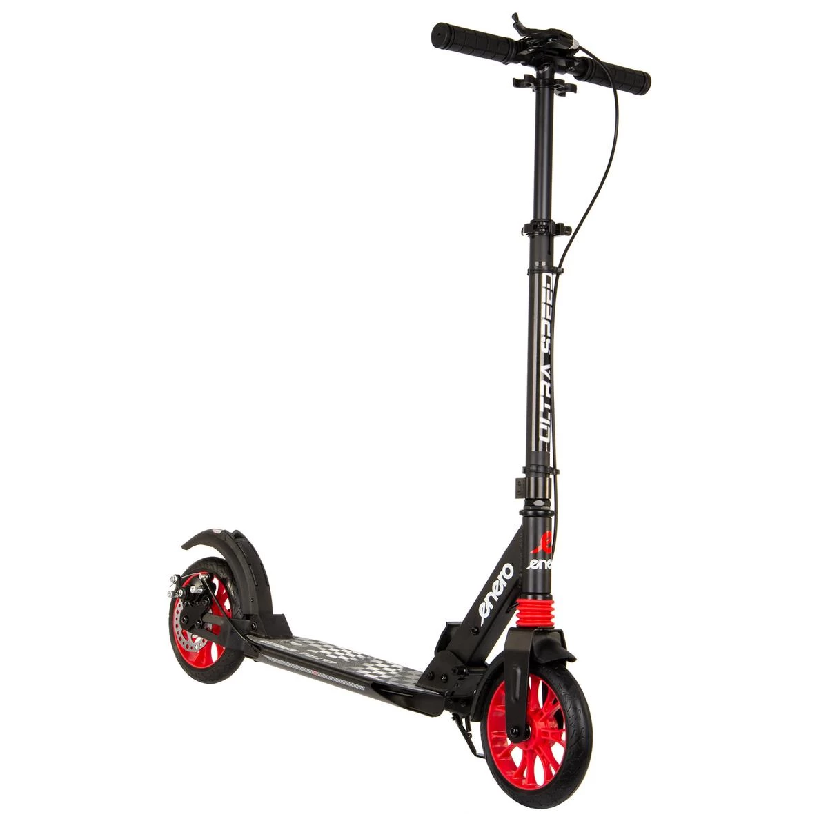 Paspirtukas Enero Ultra Speed 200mm Su Diskiniu Stabdžiu Juodas