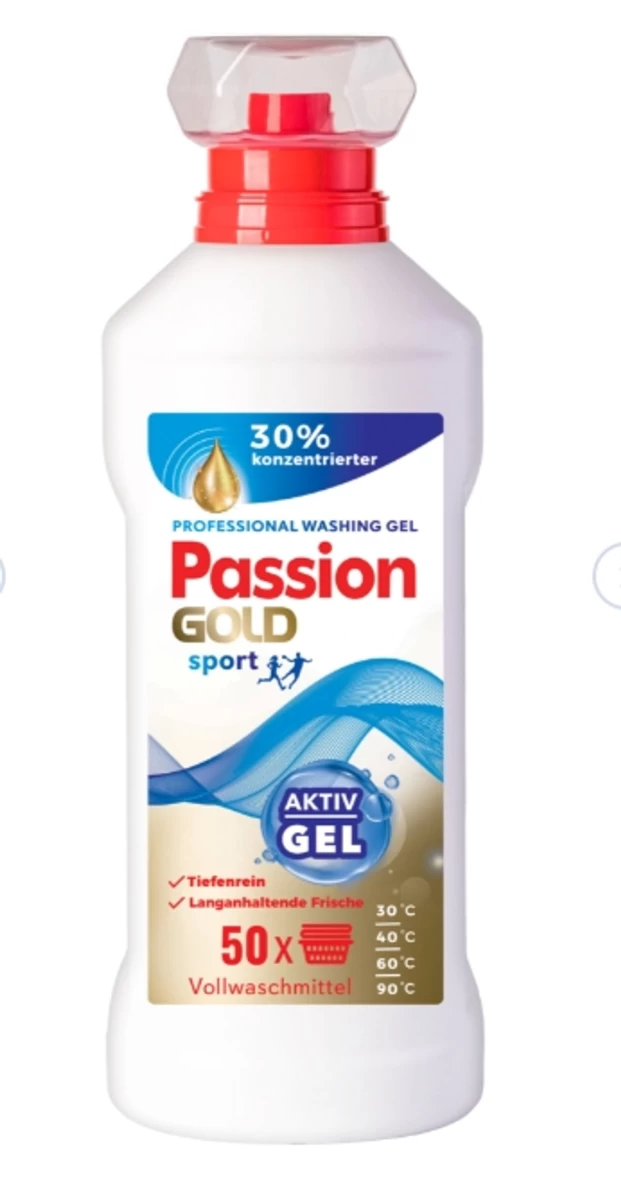 Passion Gold Sport Skalbimo Gelis, 2 L