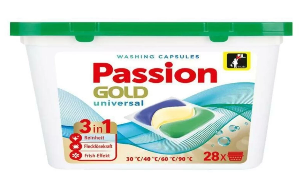 Passion Gold Universalios Skalbimo Kapsulės, 28 Vnt.