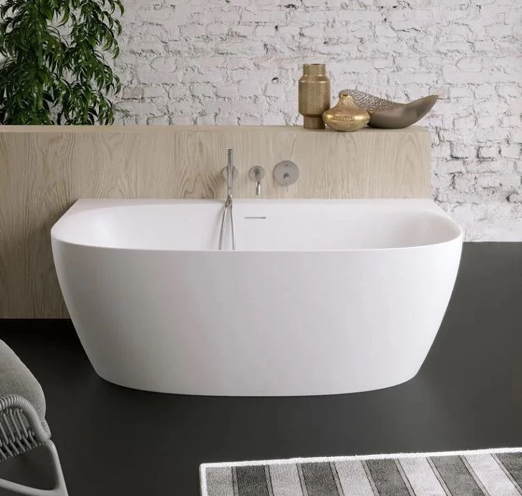 Pastatoma vonia Riho Omega Back2Wall 170x80 cm su sifonu