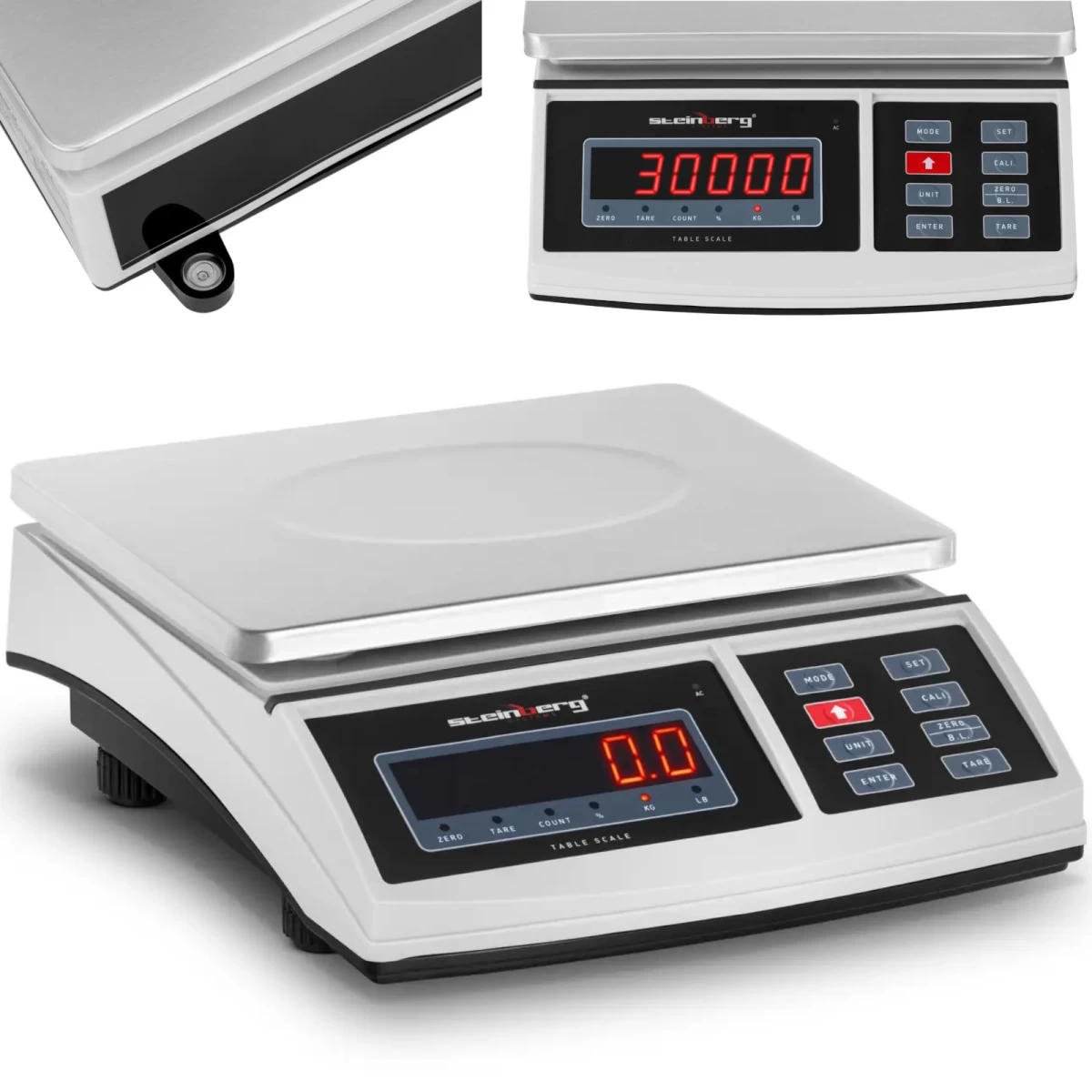 Pašto Svarstyklės Laiškų Siuntoms Led 30kg / 1g Pašto Svarstyklės Laiškų Siuntoms Led 30kg / 1g