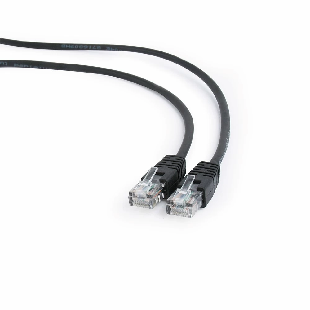 Patchcord GEMBIRD PP12-5M/BK (RJ45 - RJ45 ; 5m; black color)