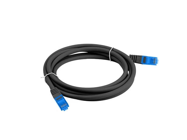 Patchcord kat.6a S/FTP  CCA 2.0m czarny