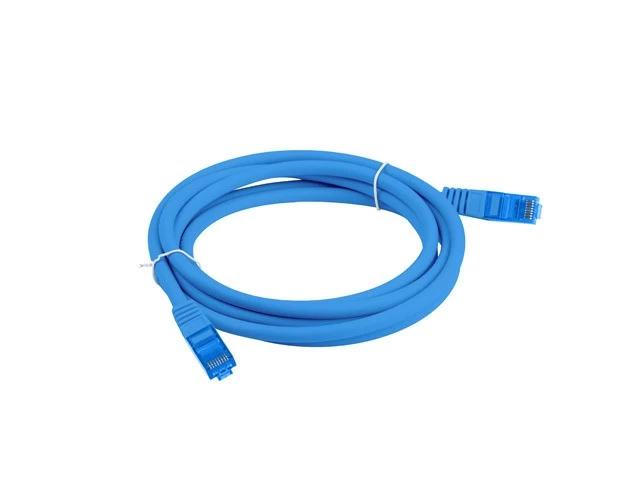 Patchcord kat.6a S/FTP  CCA 2.0m niebieski