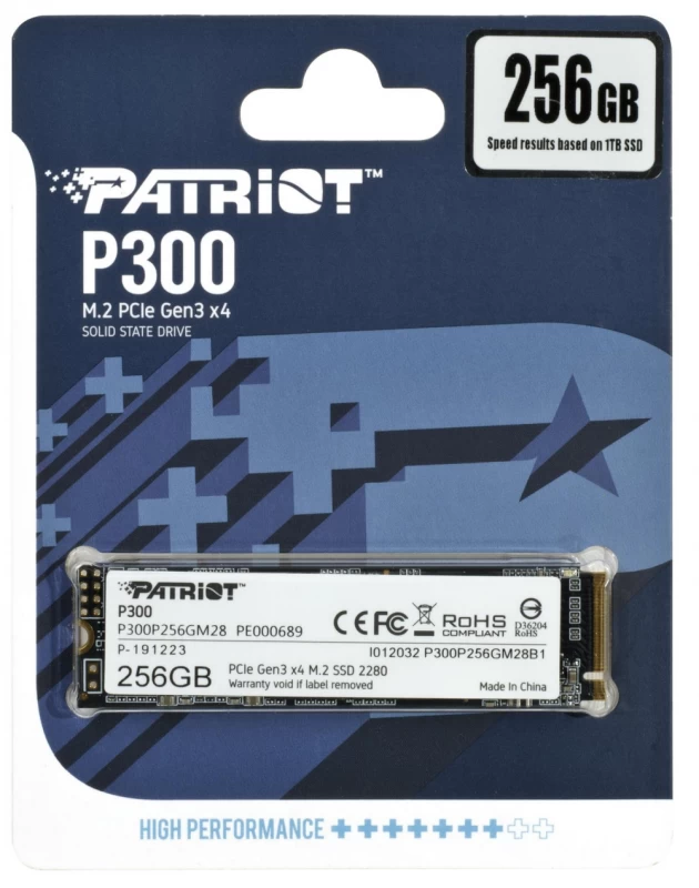 Patriot P300 256 Gb Ssd (m.2 2280″ /256 Gb )