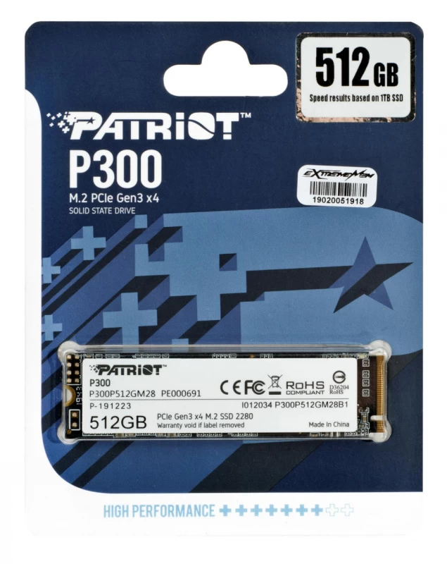 Patriot P300 512gb Ssd (m.2 2280″ /512gb )