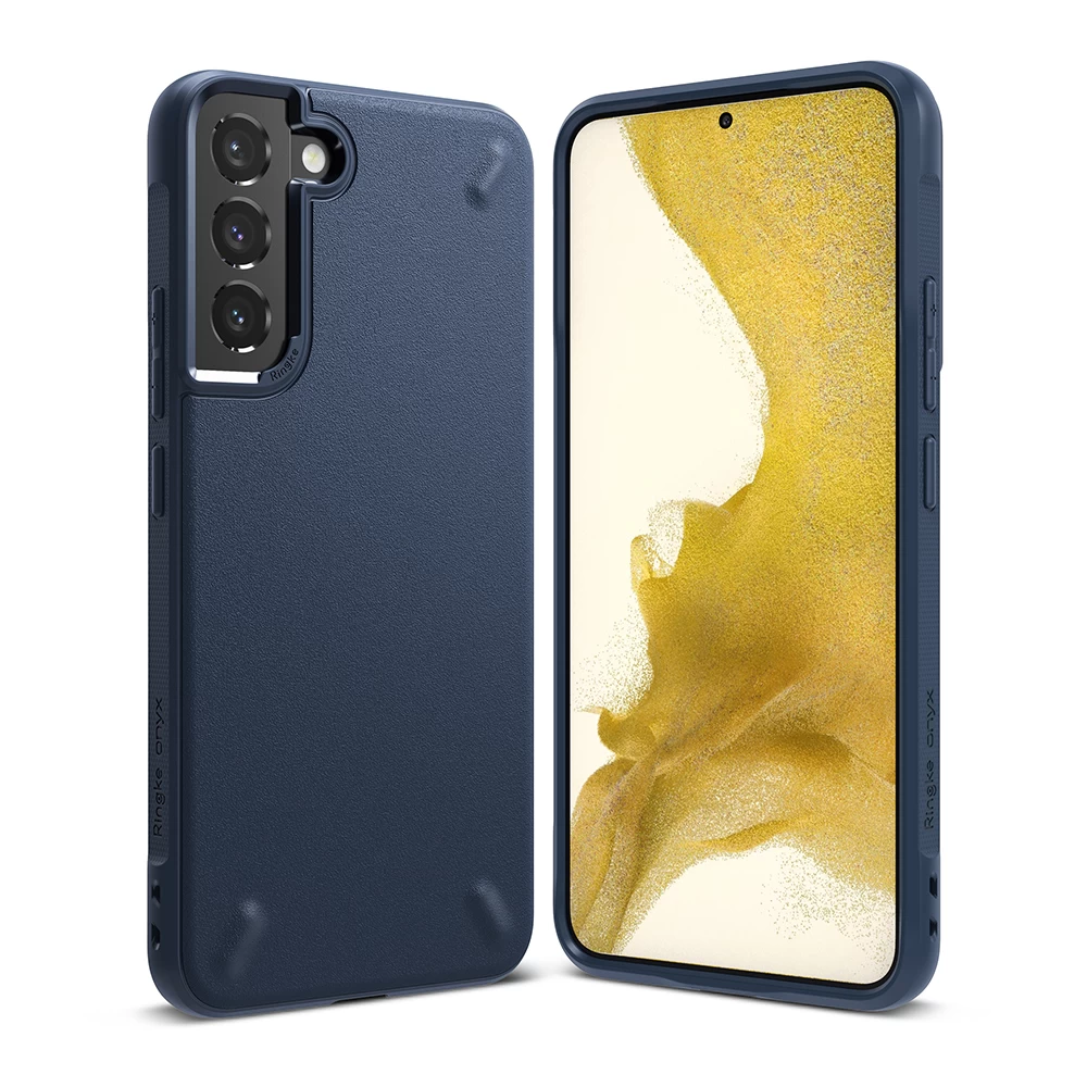 Patvarus Lankstus Dėklas Galaxy S22+ Onyx Tamsiai Mėlynas