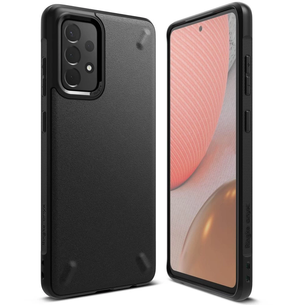 Patvarus Sustiprintas Dėklas Telefonui Galaxy A72 Onyx Juodas