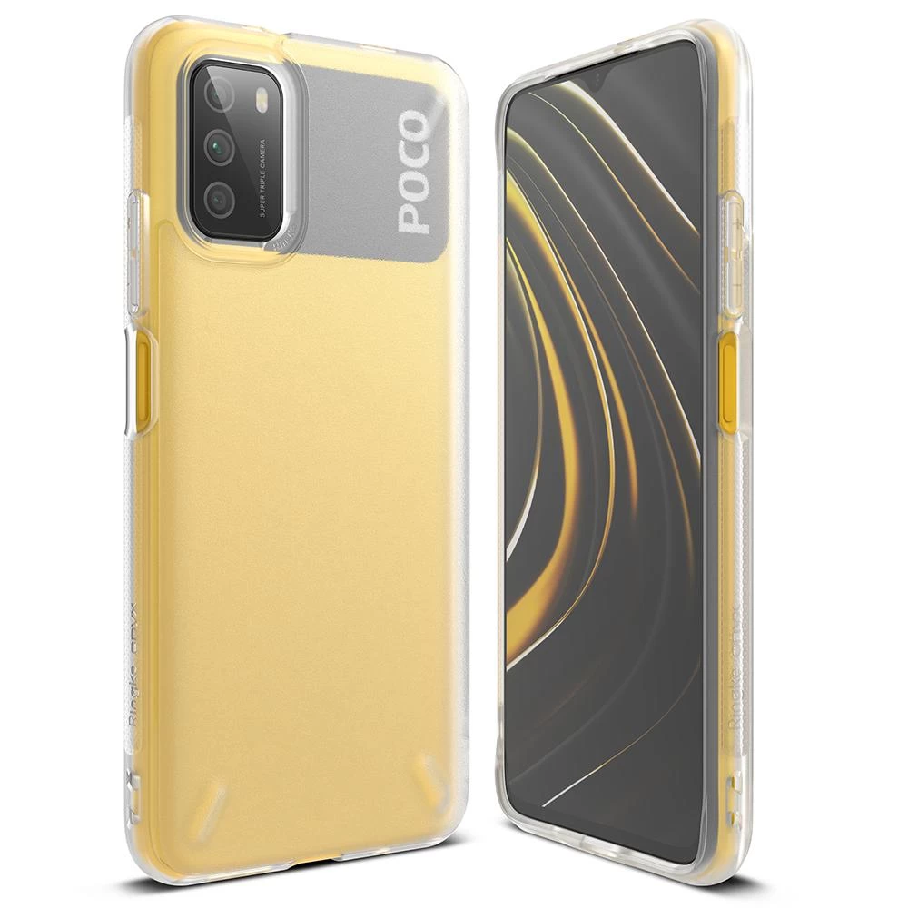 Patvarus Sustiprintas Dėklas Xiaomi Poco M3 Onyx Telefonui Skaidrus