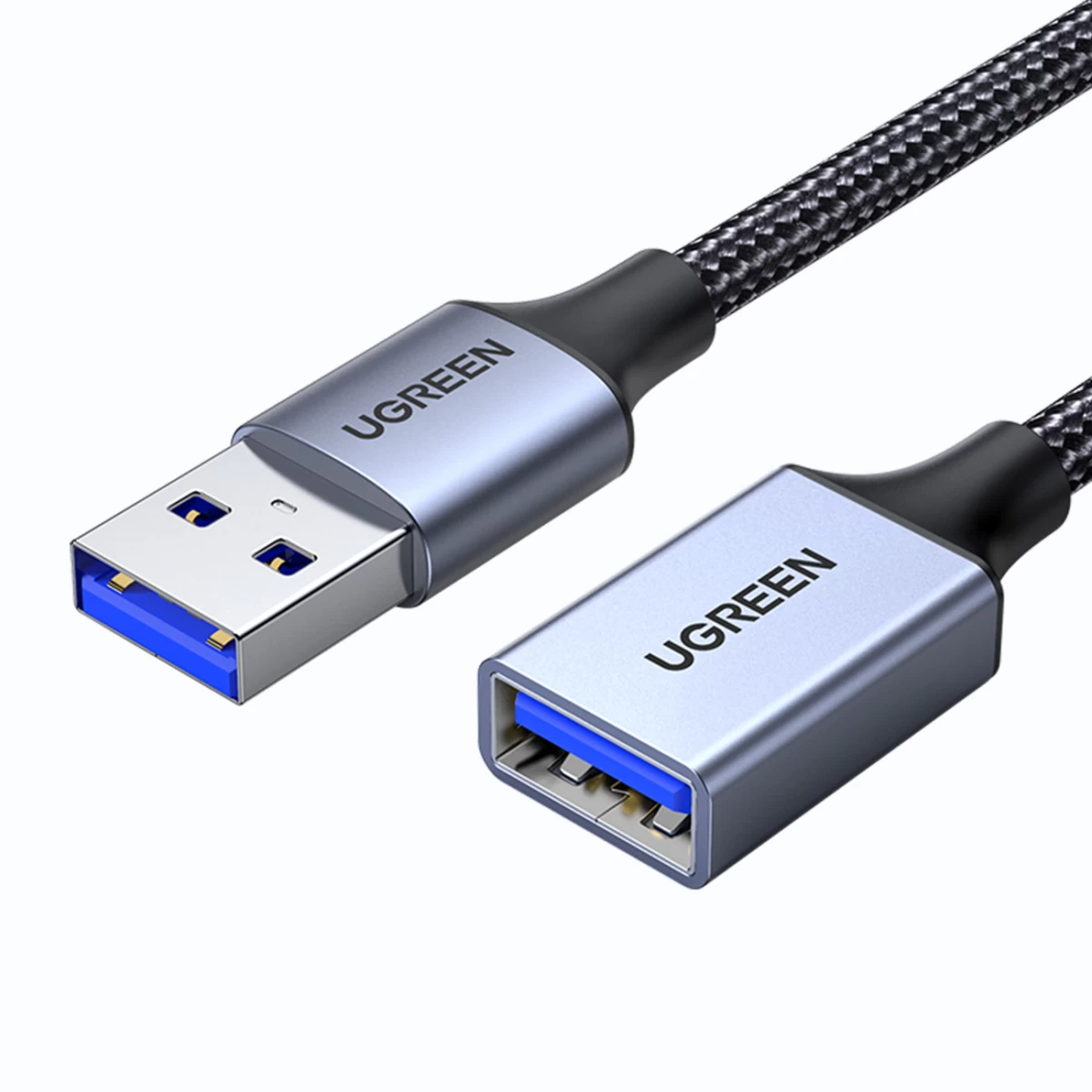 Patvarus Usb 3.0 5gb/s Kabelio Ilgintuvas 1 M Pilkos Spalvos