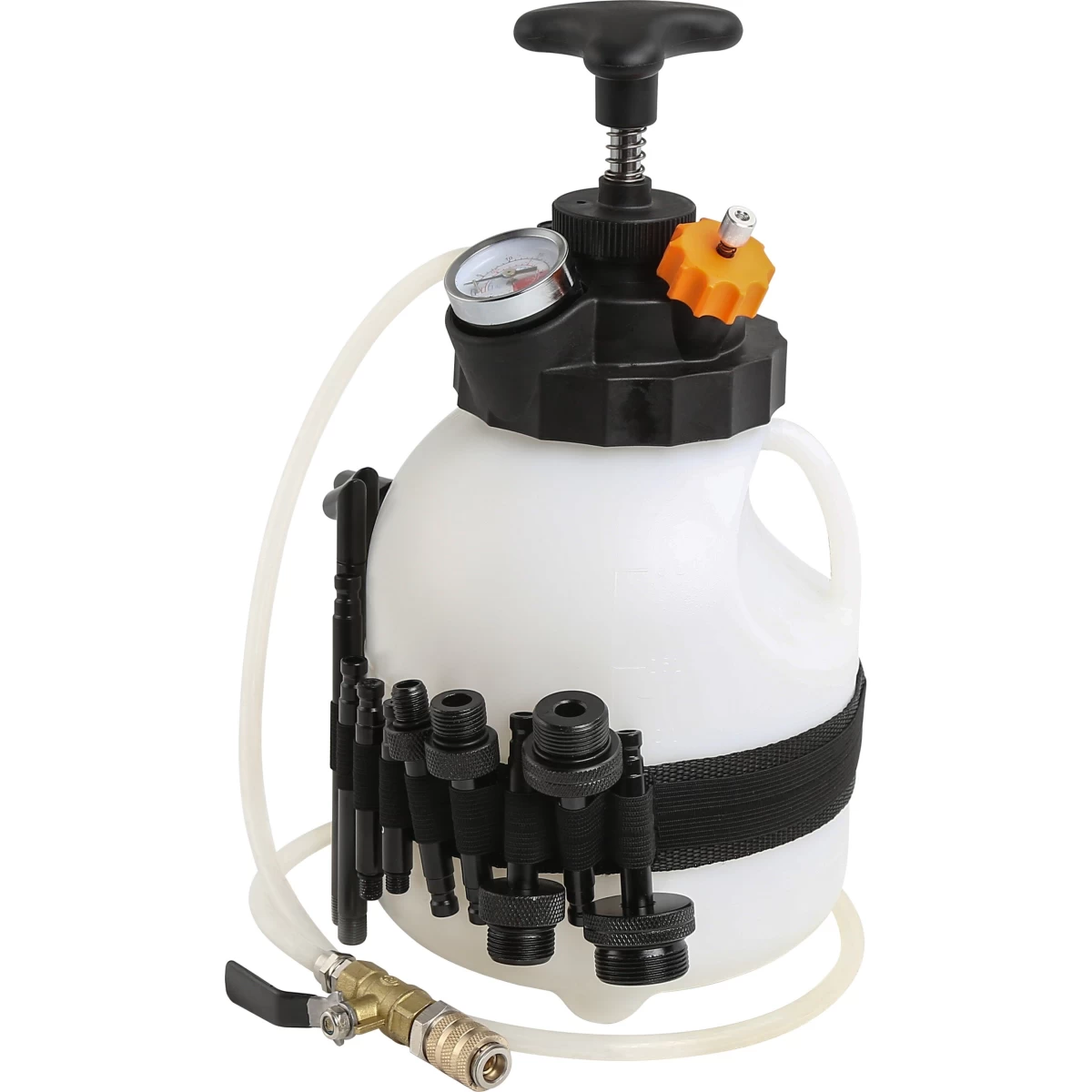 Pavarų dėžės tepalo užpildymo įrenginys 3l su ATF adapterių rinkiniu