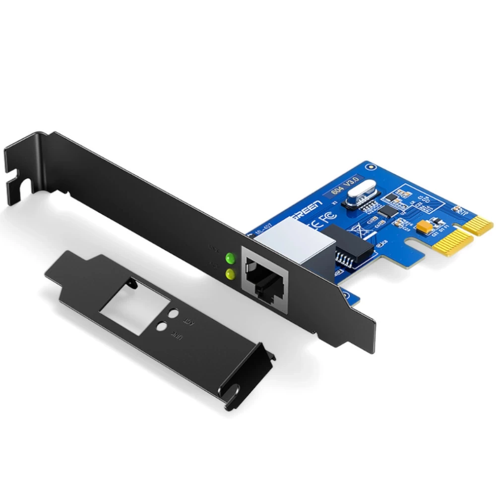 Pci-e Gigabit 10/100/1000mbps Tinklo Adapteris - Juodas