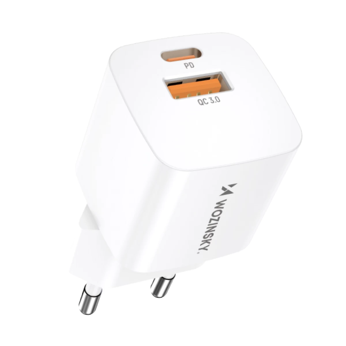 Pd Qc 3.0 100-240v 20w Usb-c Usb-a Tinklo įkroviklis, Baltas