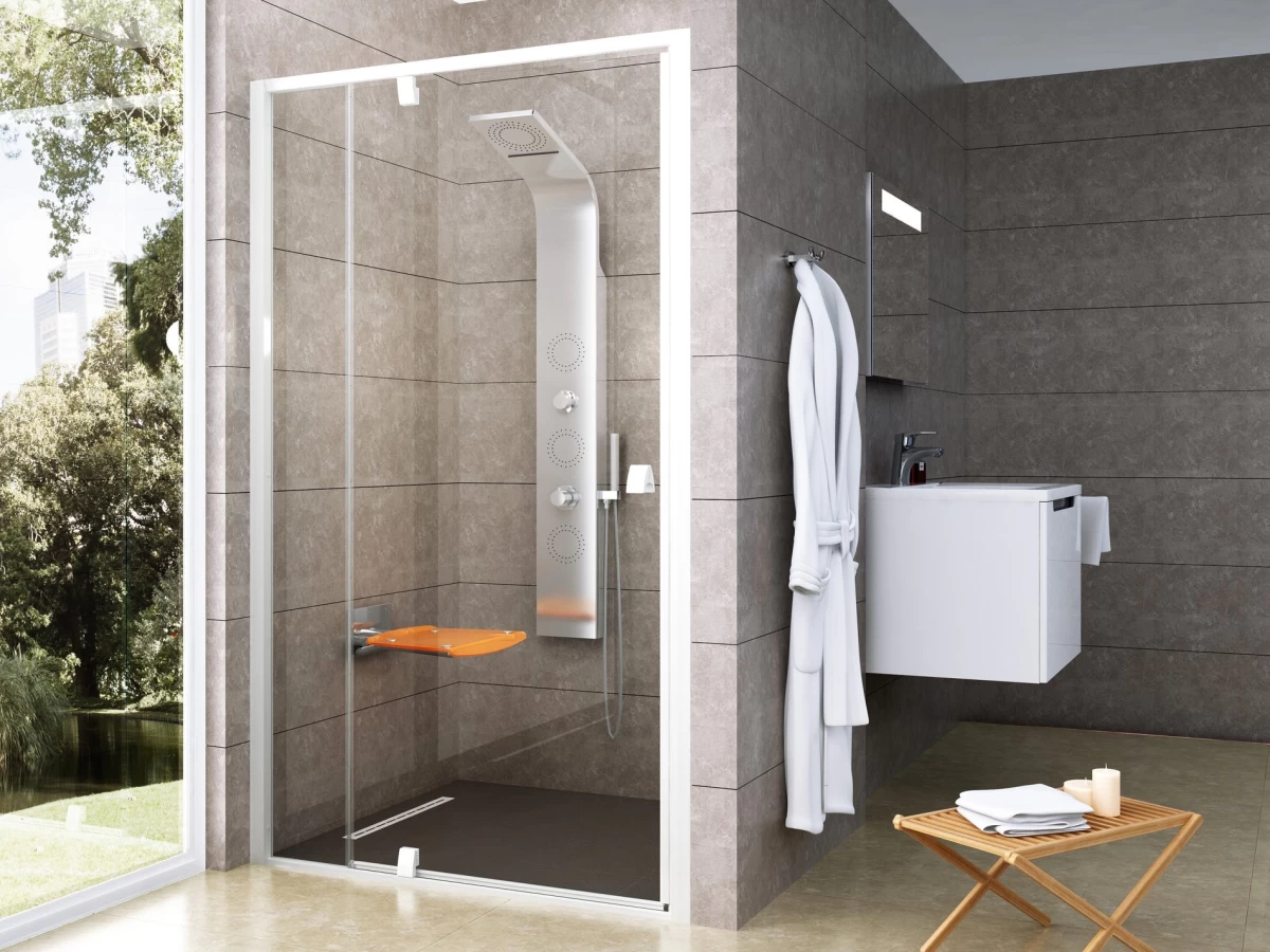 PDOP2-110 balta/balta+stiklas Transparent