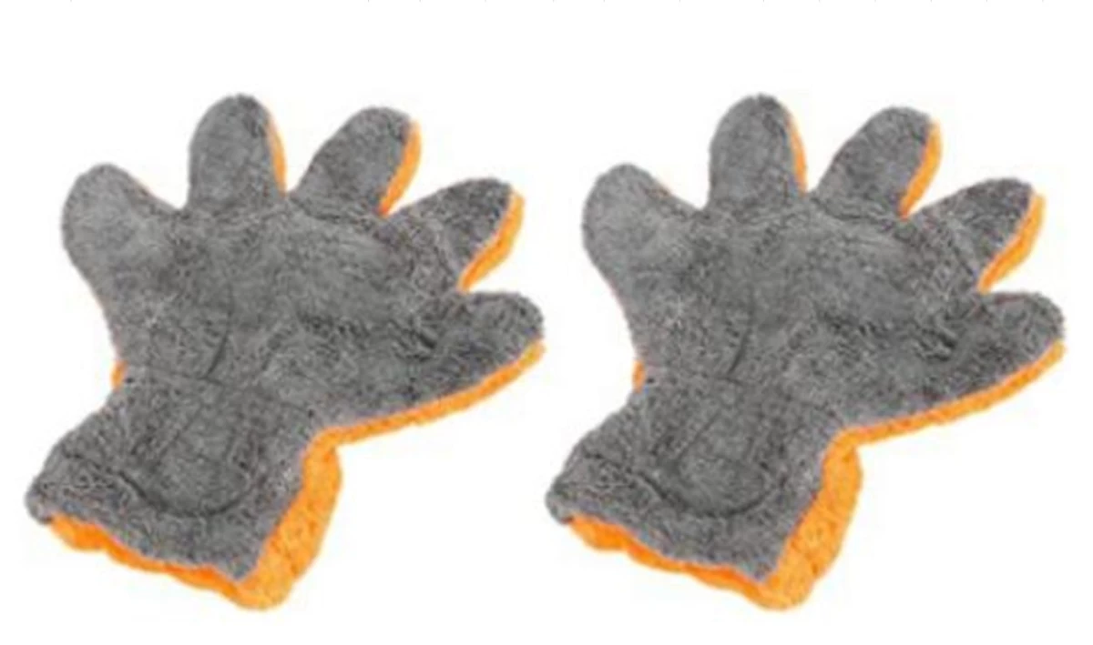 Penkių pirštų koralų vilnos automobilių plovimo pirštinės (CCG2P)